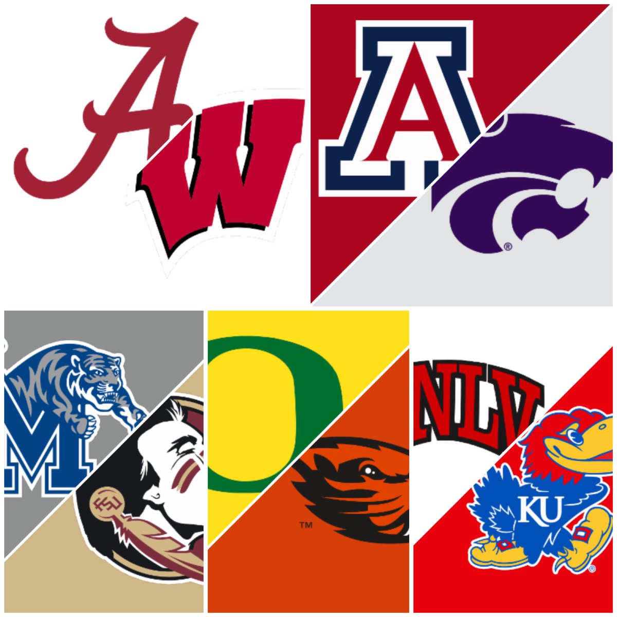 GamedayGarage's tweet photo. CFB Top 10 Games to Watch:
WEEK 3

10 UCF - TCU
9 Arizona St - Texas St (Thurs)
8 Wash St - Washington
7 Tulane - OU
6 BC - Mizzou
5 UNLV - Kansas (Fri)
4 Oregon - Oregon St
3 Memphis - FSU
2 Arizona - K State
1 Alabama - Wisconsin

HM: LSU - S. Car. / A&amp;M - Florida / WVU - Pitt https://t.co/yZfAqjhVXM