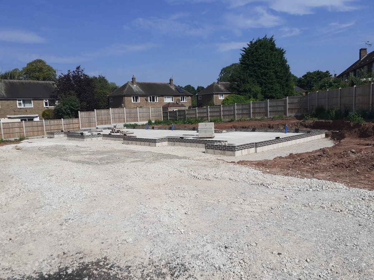 The build has started.  Great to see our scheme for 6 one-bed apartments at Paterson Avenue, Derby coming out of the ground for <a href="/DerbyHomes/">Derby Homes</a>
