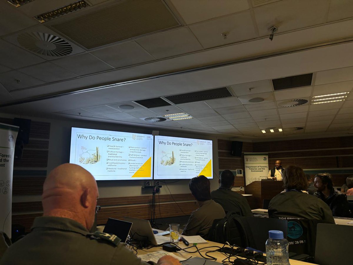 WildlifeEconomy's tweet photo. How do we promote conservation while ensuring food security, livelihoods and access for local communities? AWEI's Dr Wiseman Ndlovu presented at the Snare Mitigation Symposium yesterday to explore this issue. #Conservation #WildlifeEconomy #ValueChainDevelopment #SnaringCrisis https://t.co/qdmcSTR3P3