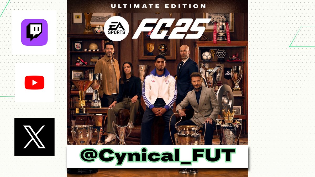 🚨GET #EAFC25 FOR FREE🚨 

I'm gonna give away ONE Ultimate Edition for you to pre-order to get all the rewards from the game.   

To enter the raffle, it's easy.   

❤️LIKE and🔁RETWEET this with a comment.   

✅SUBSCRIBE to me on X / YouTube / Twitch
youtube.com/@Cynical_FC