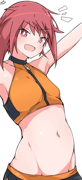 あれェ私リンちゃんの水着持ってたかぁと思って着せたらなるほど流石リンちゃんと言うべきナイスおヘソだったことをご報告いたします( 'ω') #アリスギアお絵かき 