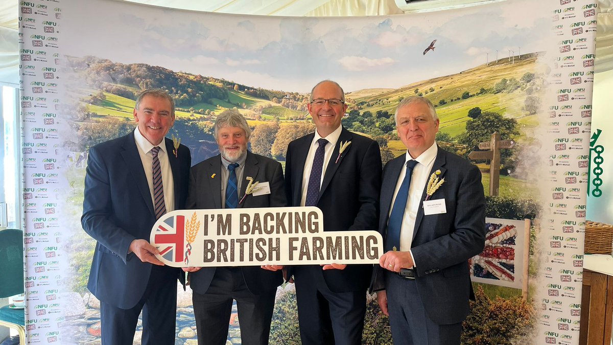 Farming unions (NFU, <a href="/NFUCymru/">NFU Cymru 🚜</a>, <a href="/NFUStweets/">NFU Scotland</a> &amp; <a href="/UFUHQ/">Ulster Farmers' Union</a>) from across the UK have come together in Westminster to celebrate #BackBritishFarmingDay

Representing British farmers &amp; growers, we will continue to work together for a more resilient &amp; prosperous agricultural sector🇬🇧🚜