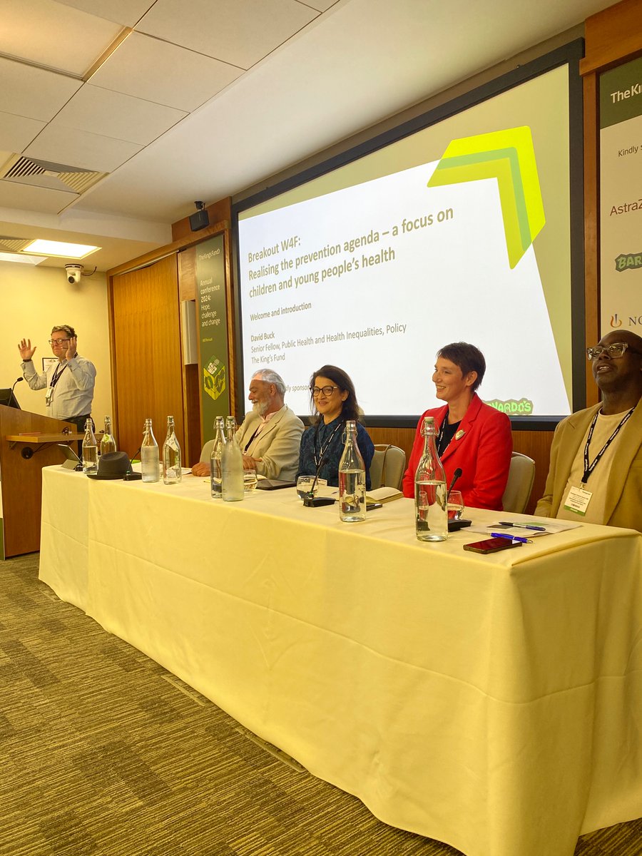 Realising the prevention agenda- a focus on children and young peoples health with <a href="/rukshanakapasi/">Rukshana Kapasi💚</a> from <a href="/BarnardosHealth/">Barnardo's Health</a> at <a href="/TheKingsFund/">The King's Fund</a> #KFAnnual