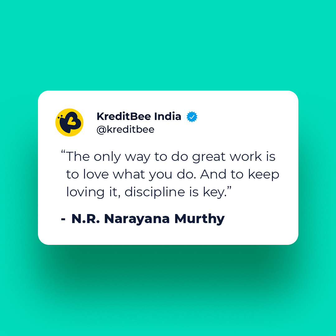 kreditbee's tweet photo. Whether it's saving, investing, or budgeting,
staying on track can help you reach all your financial
dreams. For more easy tips, follow KreditBee.

#KreditBee #kreditbeehaina #engagement
#Quoteofthemonth #KBquote https://t.co/18McOqNhbA