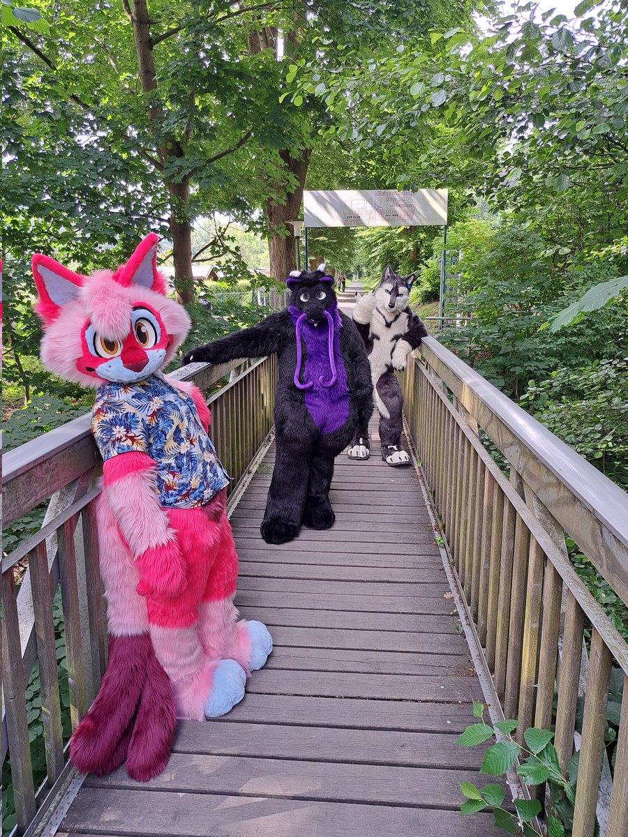 ✨Whoop Whoop✨

Wanna cross that bridge? Too bad! Gotta battle first, hehe 😼

You may even get a nugget out of it!!!
It's not gold, though... Could also be a piece of kitty litter someone painted with a sharpie 🤔

________________
Fursuit | Furry | Husky | Dragon | Cat