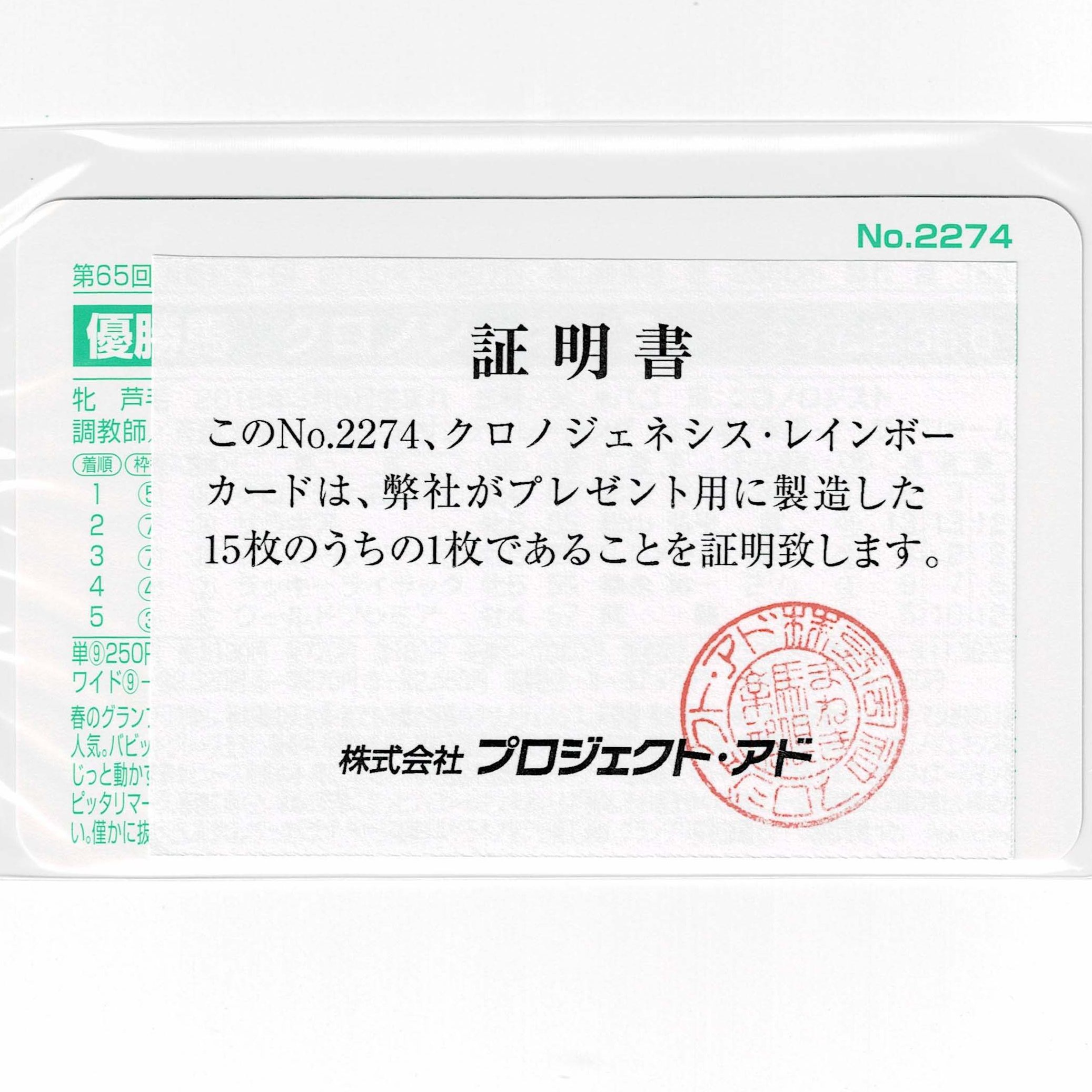 ダダンダンさま専用 まねき馬倶楽部 ディープボンド レインボー