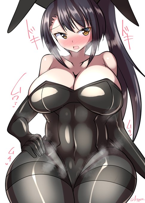 「よせ…そんなに…見るな…///」  ムチムチ黒タイツバニー那智さん  連続1650日目  #艦これ版真剣お絵描き60分一本勝負_20240911 #艦これ版深夜の真剣お絵描き60分一本勝負 #10000日チャレンジ #めび環んどろ #那智 