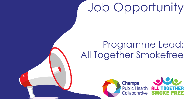 ChampsPHC's tweet photo. We have 4 exciting opportunities to work across Cheshire and Merseyside on our innovative, large scale All Together Smokefree programme, to transform population health and wellbeing through tackling our single greatest cause of preventable inequalities. ⬇️