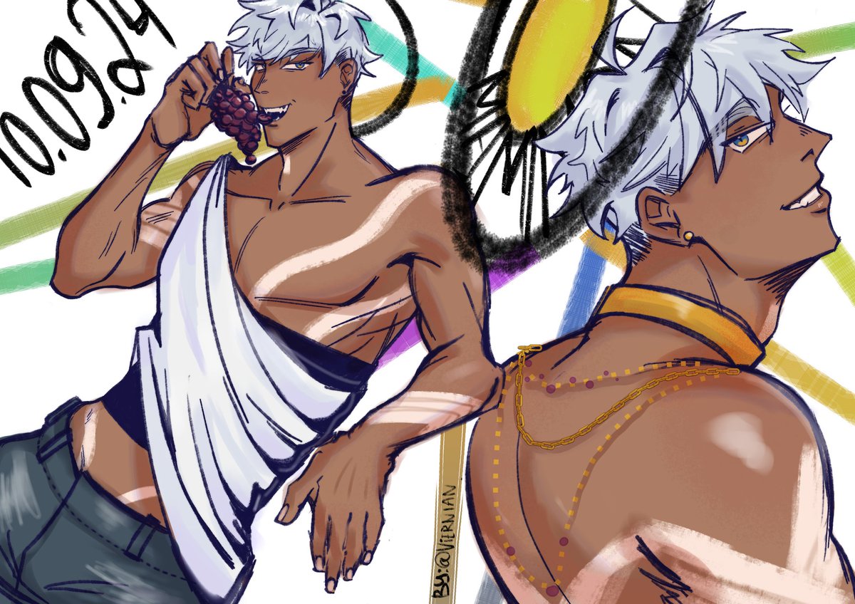 Mammon_Collab's tweet photo. Artist: @Viernian

Prompt: Mammon as Apollo 

#mammonbirthdaycollab2024 #obeyme #Obeymemammon #happybirthdaymammon #ObeyMeBD https://t.co/4I0l72PL13