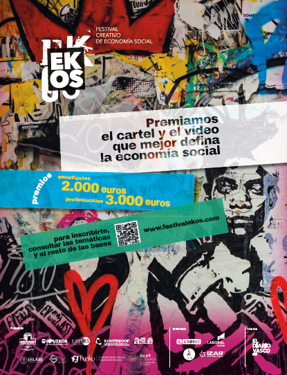 Gizatea's tweet photo. 📢Vuelve #EKOS Festival Creativo de Economía Social, para difundir los valores de la #EconomíaSocial. Participa y gana hasta 3.000 €.
📝Inscripciones: hasta el 18 de octubre
🗓️Evento: 17/12/2024
👉https://t.co/UMsQVEQb08
¡Os animamos a difundir y a participar!
#EmpleoInclusivo https://t.co/vL1RNaEVhG