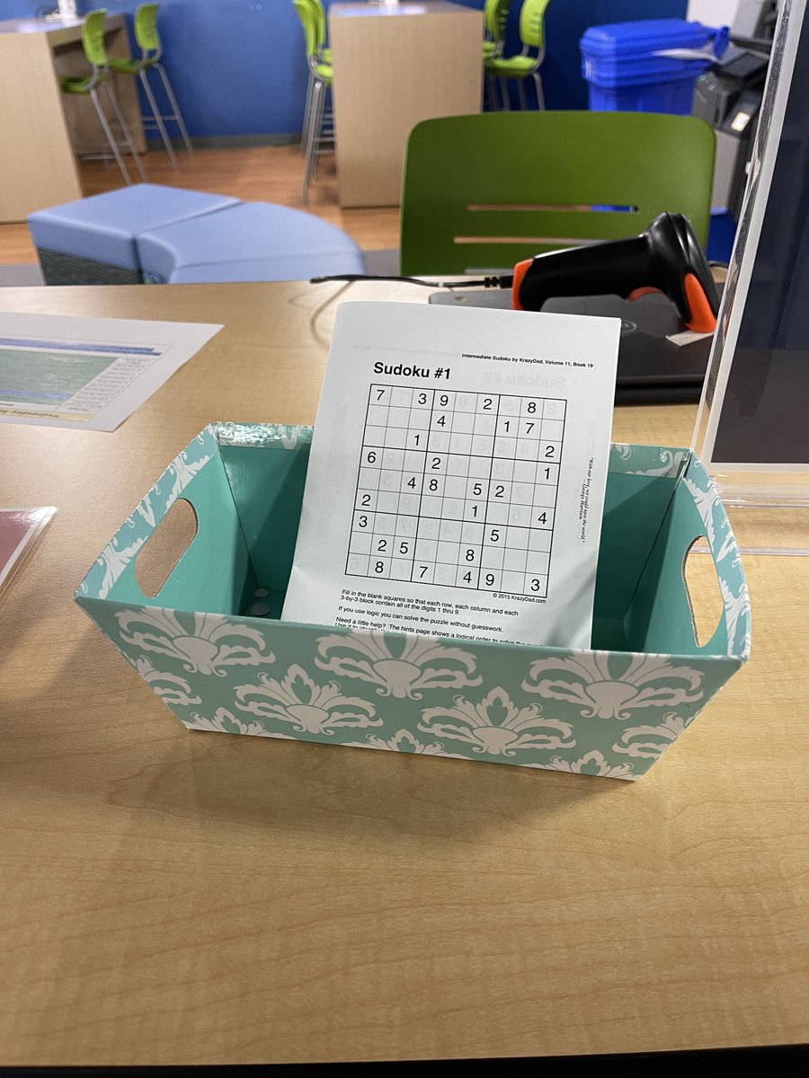 Safe to say Sudoku was a hit! Only one partial booklet left. More puzzles coming soon! #LZHS #LZHSHub #BetterTogetherD95