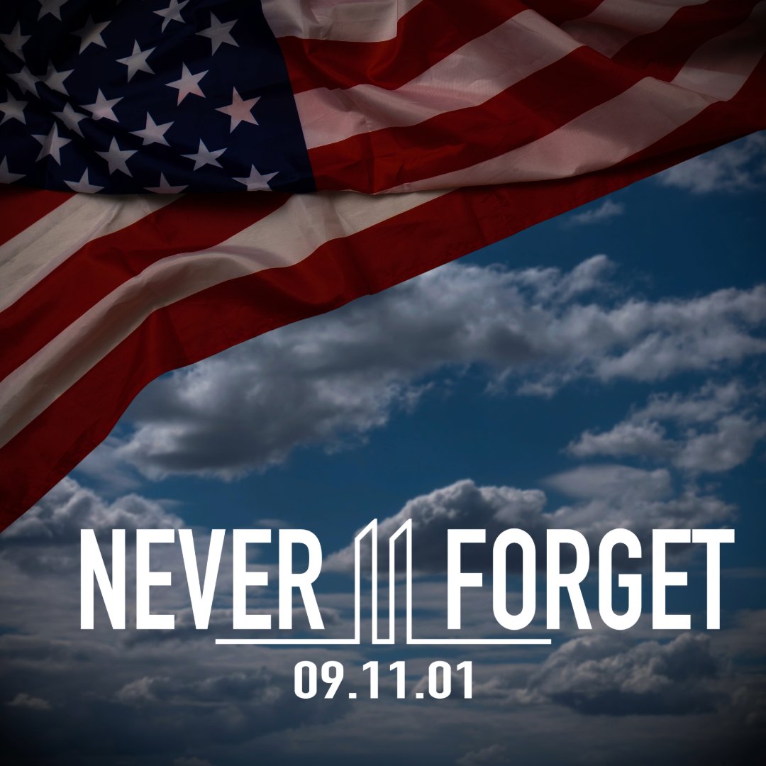 TxDPS's tweet photo. Today, we remember September 11, 2001, and honor the nearly 3,000 innocent people who lost their lives on that tragic day. We honor their courage and their sacrifice always, and we will never forget these heroes. #neverforget https://t.co/FED3gu6w9W