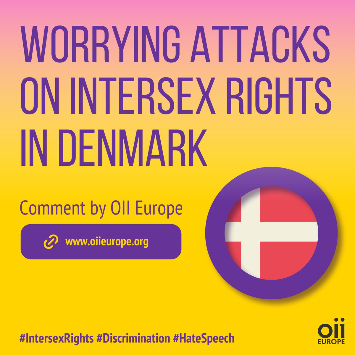 OII Europe expresses its profound concern over false claims and attacks against intersex persons in an opinion piece by the former Danish Minister for Gender Equality. 

Read the full statement here: bit.ly/4giNV4l 

#Intersex #Discrimination #HateSpeech