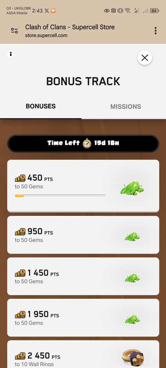 MicTorres19's tweet photo. @ClashofClans Why only 1650points when it ahould be 2000points https://t.co/jYGN13ls2U