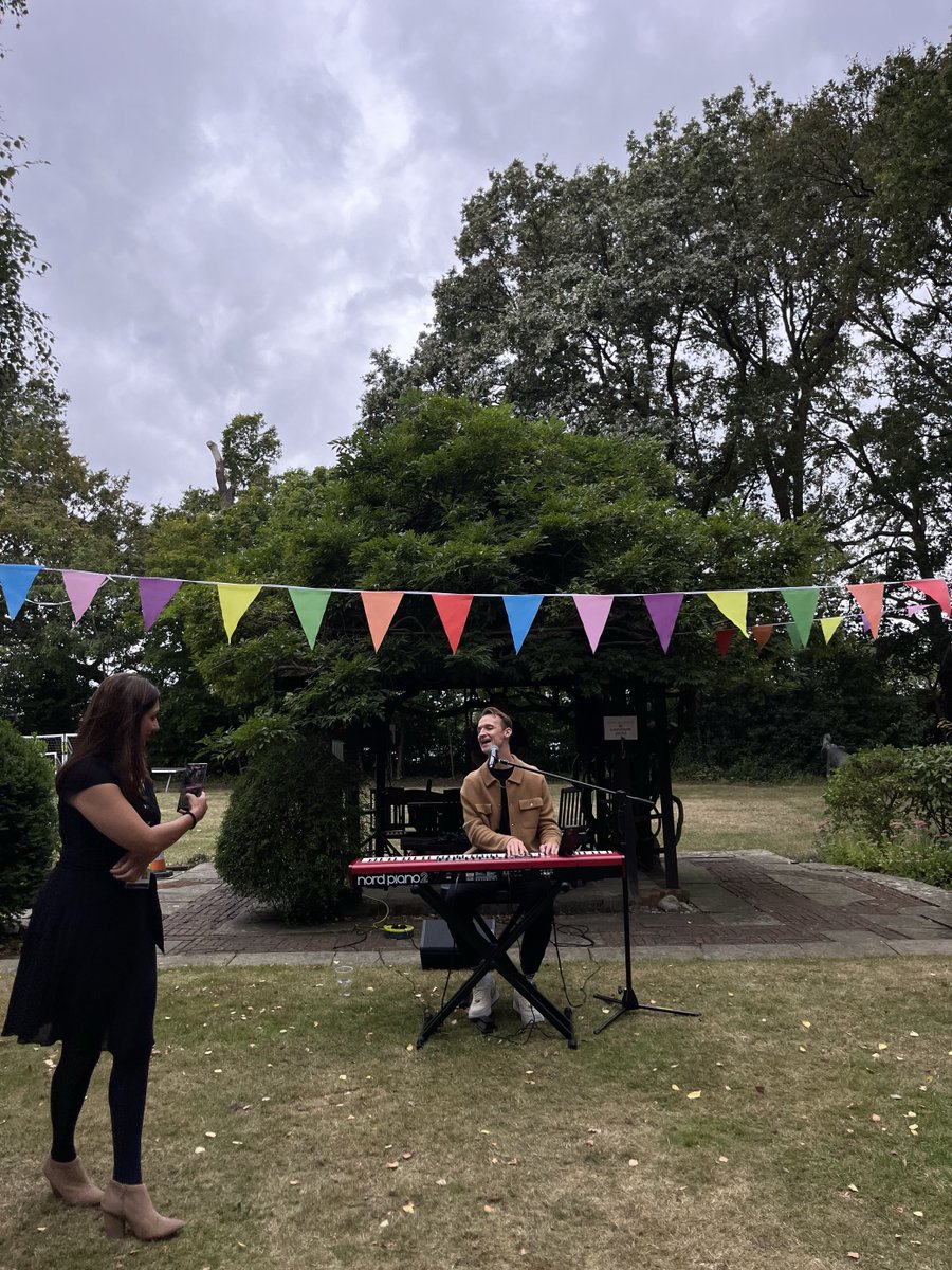 Yesterday, Russell Goldsmith and Amy Gallagher attended @havenhousech annual garden party. 🎉 
 
It was a wonderful afternoon and a chance to meet friends and fellow supporters of the charity, get a tour of the facilities at the Hospice, enjoy live music, and hear great insights.