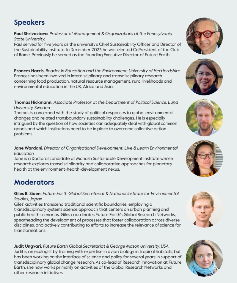 Join for an interactive webinar on latest findings from the Future Earth community as featured in a special issue of <a href="/CambUP_GSus/">Global Sustainability</a>: Charting the course for the next decade of #sustainability #research and innovation.

📆1 October at 12:00 GMT

Register: bit.ly/3Xj3yAg