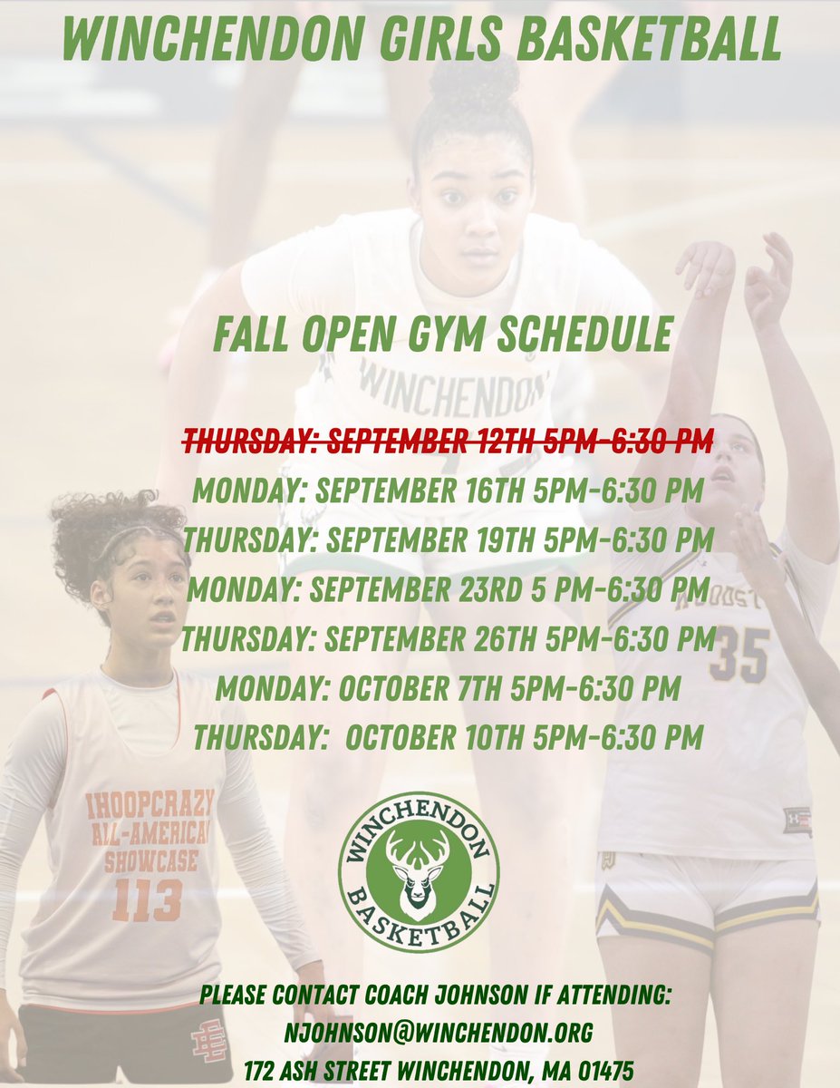 This week’s open gym has been canceled! But we are excited to kick off our first open gym next Monday! Hope to see you there! Please contact Coach Johnson✨