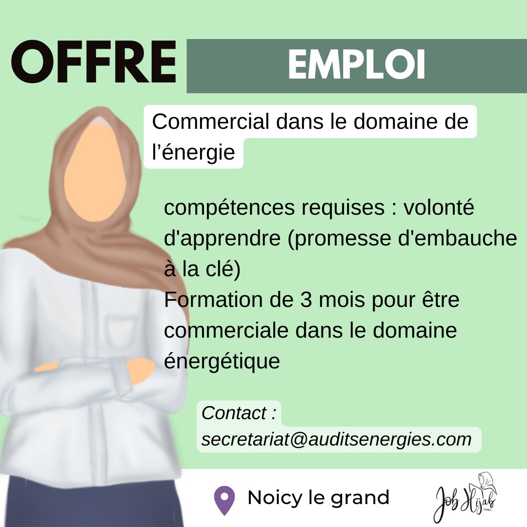 jobhijabfr's tweet photo. Nos ddernières offres 📢📢📢📢 https://t.co/zfEcoeJtb7
