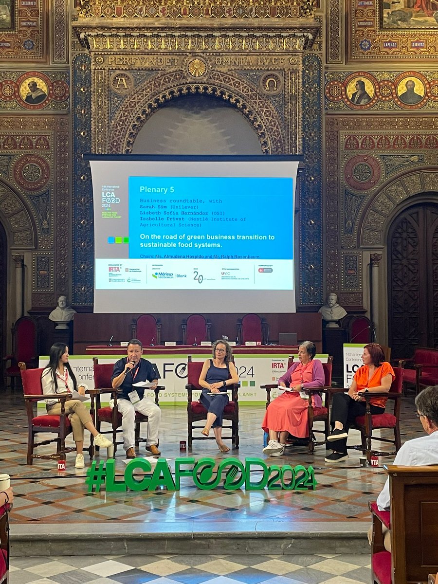 I did enjoy cochairing the plenary session this morning with key stakeholders such as <a href="/Unilever/">Unilever</a> <a href="/Nestle/">Nestlé</a> and <a href="/OSIsustainable/">OSI Sustainability</a>. Good call to action for the scientific communitiy at the <a href="/LCAFOOD2024/">LCA FOOD 2024</a>