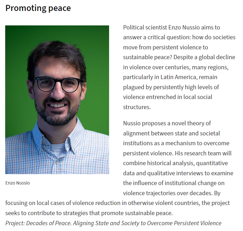 Enzo Nussio (@enzonussio) on Twitter photo In January, I will move from <a href="/ETH_en/">ETH Zurich</a> to <a href="/UZH_en/">University of Zurich</a>.
Grateful to <a href="/snsf_ch/">Swiss National Science Foundation</a> for funding my project with a consolidator grant, to <a href="/IPZ_ch/">IPZ - Political Science UZH</a> <a href="/SiljaHausermann/">Silja Häusermann</a> for supporting my application; and to my colleagues <a href="/CSS_ETHZurich/">CSS at ETH Zurich</a> for having my back during 9 years!
snf.ch/en/imm7TGC5Q3W… In January, I will move from <a href="/ETH_en/">ETH Zurich</a> to <a href="/UZH_en/">University of Zurich</a>.
Grateful to <a href="/snsf_ch/">Swiss National Science Foundation</a> for funding my project with a consolidator grant, to <a href="/IPZ_ch/">IPZ - Political Science UZH</a> <a href="/SiljaHausermann/">Silja Häusermann</a> for supporting my application; and to my colleagues <a href="/CSS_ETHZurich/">CSS at ETH Zurich</a> for having my back during 9 years!
snf.ch/en/imm7TGC5Q3W…