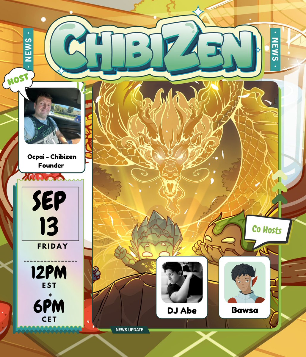 ChibiZen's tweet photo. THE BIG DAY AHEAD. 

⏰ Sept 13th, 12 PM EST

Set your reminders below 👇 https://t.co/gdNWV8JDKD