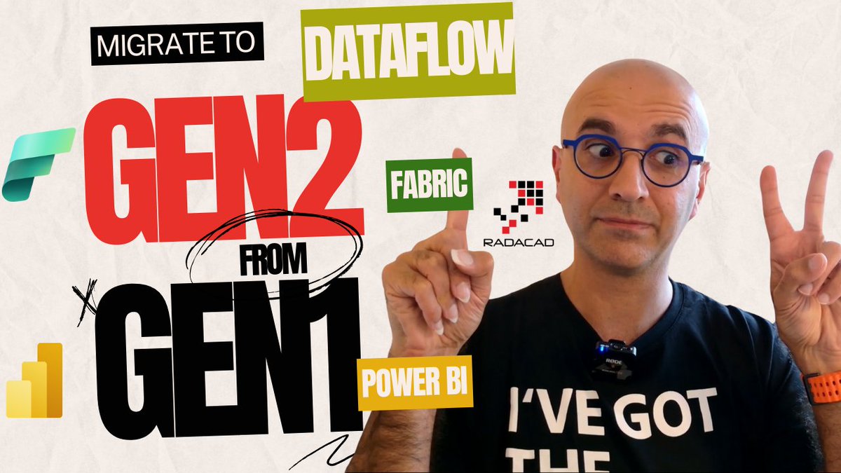 RADACAD_COM's tweet photo. Do you have #PowerBI #PowerPlatform #PowerApps #Dataflow #Gen1, and do you want to migrate them to #Microsoft #Fabric Dataflow #Gen2? (because you get destinations such as #Lakehouse #Warehouse and #AzureSQLDB #KQL database) Although there isn't a migration tool, there is an easy way to do that using the #PowerQuery template. Here in today's video and blog, I explained the very simple process:

https://t.co/o9Q3jK0IRI

#DataFactory #ETL