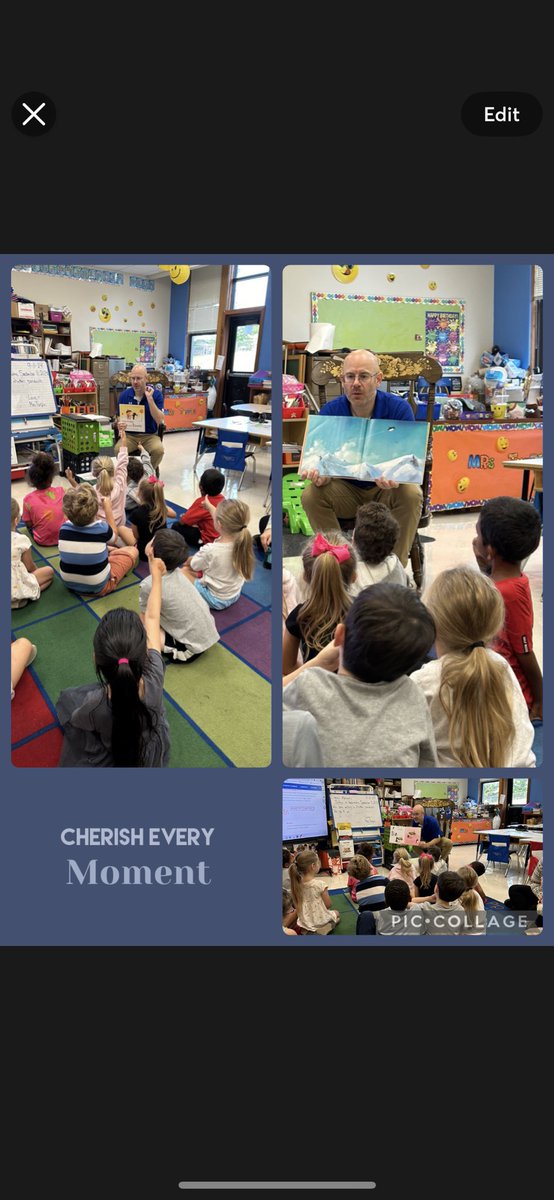 Dr. Love came to read to us today. It was so much fun to hear the story he read to his kids when they were young.