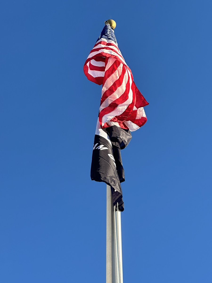 RequiredTeam's tweet image. Today we replace our torn and weathered flag to honor all and show our pride in our country. With today being 9/11 is reminds us that in even our darkest hours our resilience and truly are one nation! #remember #oldglory #USA