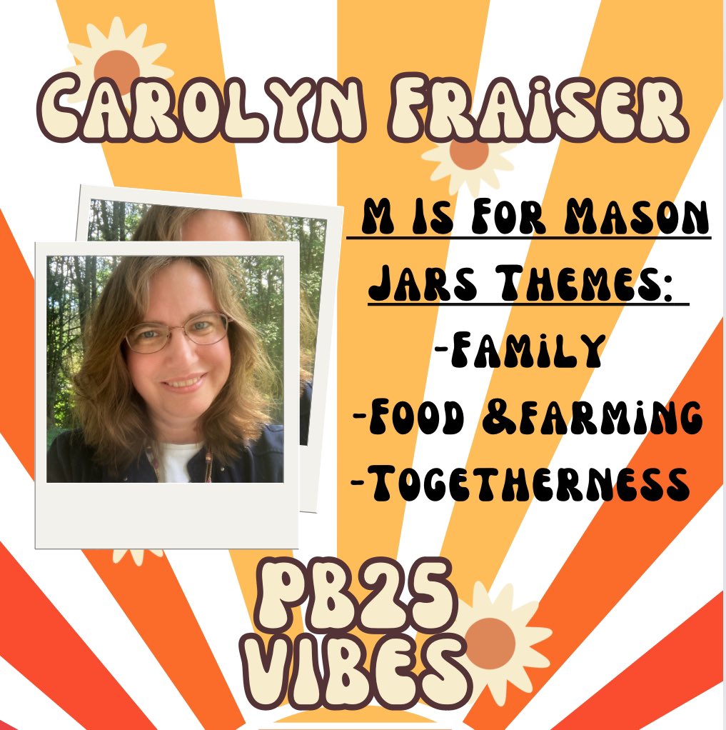 PB25Vibes's tweet image. M IS FOR MASON JAR by @CarolynBFraiser releases August 2025 from Familius. This fun ABC book about modern homesteading is great for kids who love H IS FOR HONEYBEE or THE OX CART MAN. 

#KidLit #CompTitles