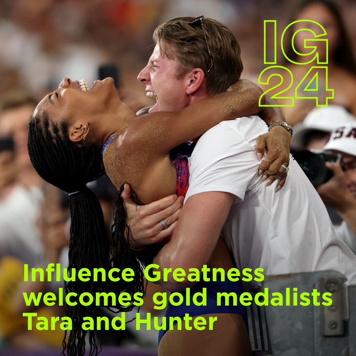 We are thrilled and honored to welcome gold medalists <a href="/hunterwoodhall/">hunterwoodhall</a> and <a href="/tar___ruh/">tara davis woodhall</a>  to our Influence Greatness 2024 Conference next week! 🥇 

Their inspiring journey, resilience, and commitment to excellence embody the very spirit of greatness. We can't wait!