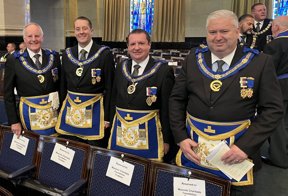 Chris Renshaw (@chrisapgm) on Twitter photo Super day at <a href="/UGLE_GrandLodge/">United Grand Lodge of England</a> with my fellow APGM’s. 38 from <a href="/CheshirePGL/">CheshirePGL</a> in attendance enjoying the meeting and the *ahem* culinary and drinking establishments nearby. Super day at <a href="/UGLE_GrandLodge/">United Grand Lodge of England</a> with my fellow APGM’s. 38 from <a href="/CheshirePGL/">CheshirePGL</a> in attendance enjoying the meeting and the *ahem* culinary and drinking establishments nearby.
