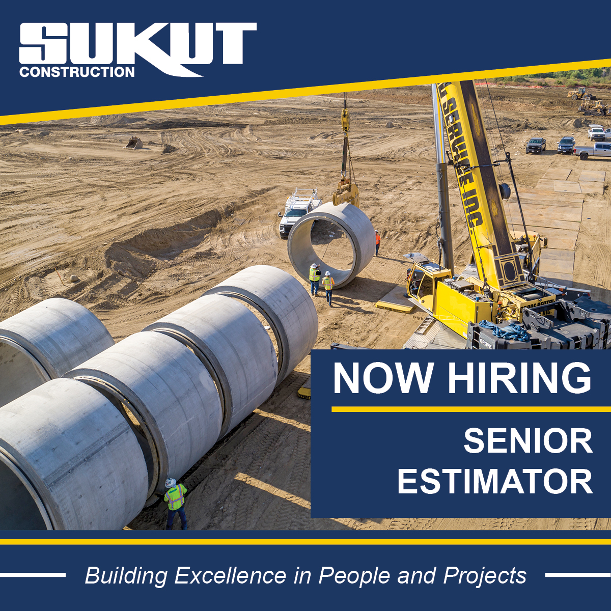 SukutTeam's tweet image. Passionate about turning numbers into the blueprint for success?  We are on the hunt for a seasoned senior estimator to join our team. Ready to make an impact? Explore more about this exciting opportunity here: ow.ly/gPq350Tlok9
#sukutconstuction #nowhiring #seniorestimator