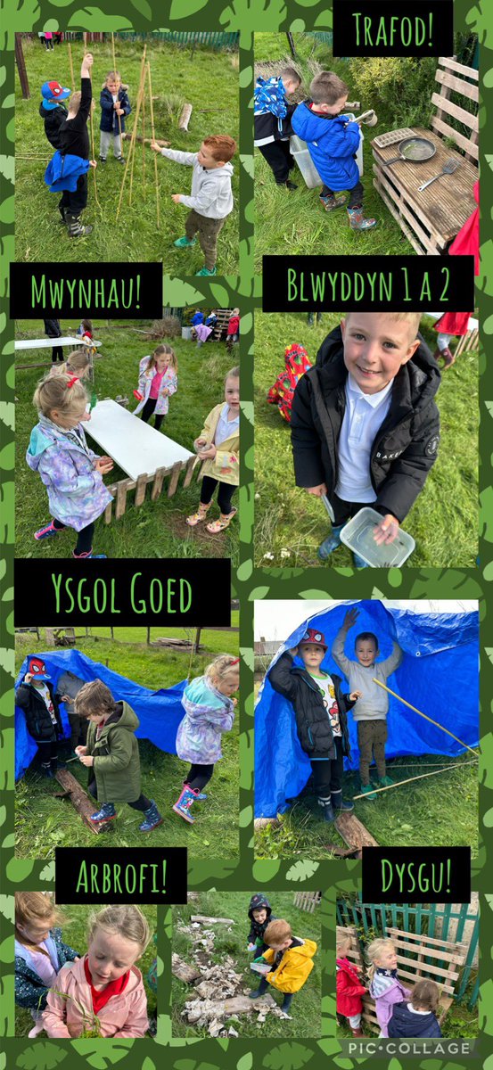 Blwyddyn 1 a 2 yn joio mas draw yn yr ysgol goed! 🌳

Year 1 and 2 having a wonderful time in forest school! 🌳