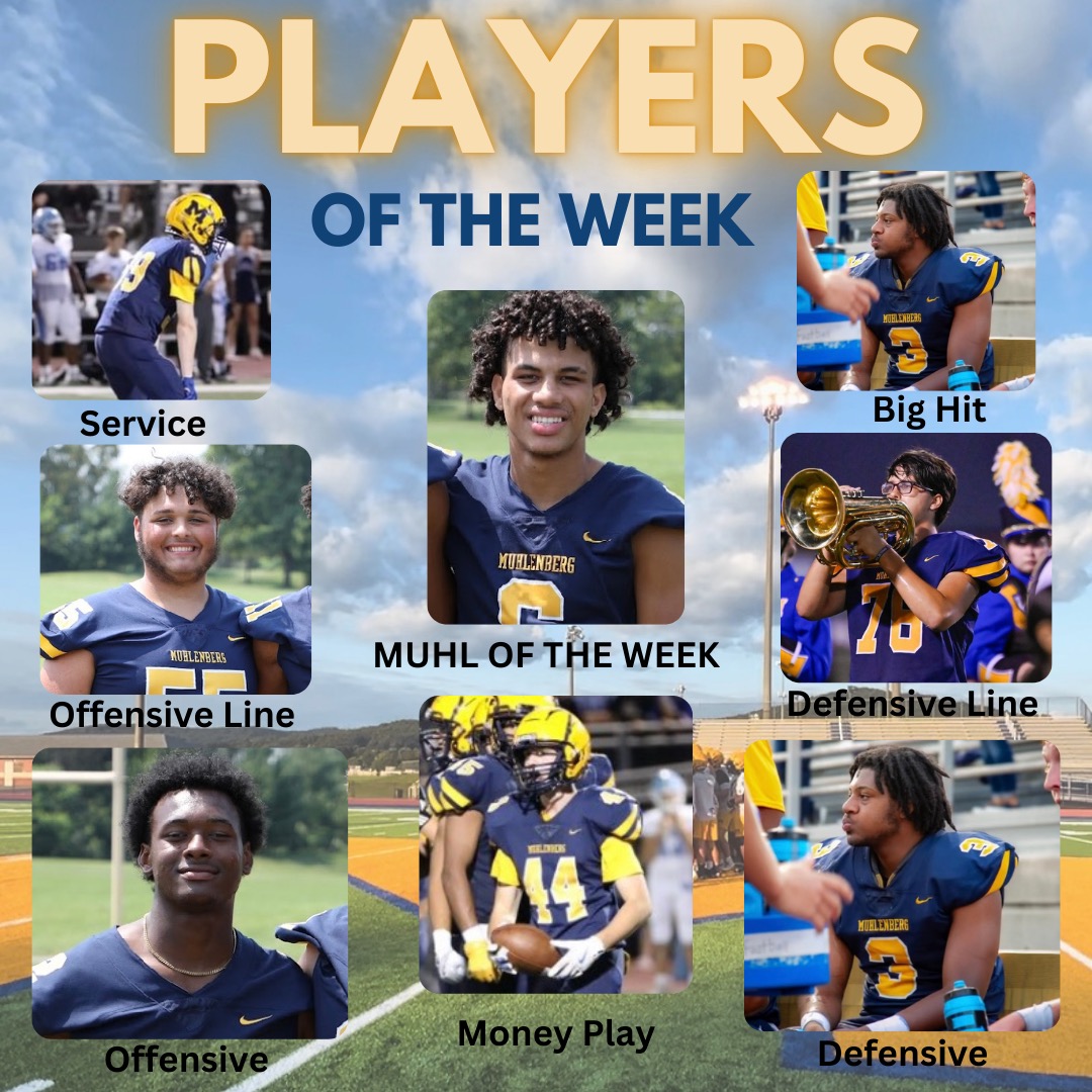 Week 3 Awards:
🔹Muhl of the Week:  Javiehn Ortiz
🔹Off. Linemen:  Jadin Perez
🔹Def. Linemen: Samson Evans
🔹Big Hit:  Dequan Small
🔹Service Player:  Bryan Stadalman
🔹Money Play:  Chase Zona
🔹Off. Player of the Game:  Cam Small 
🔹Def. Player of the Game: Dequan Small