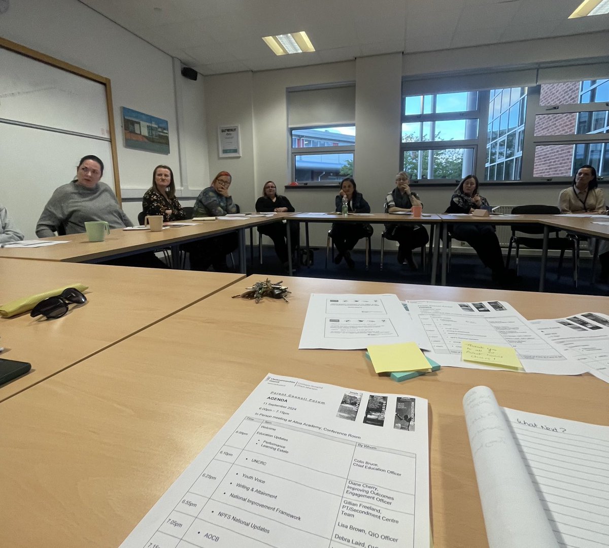 A busy PC Chairs agenda tonight, lots covered 
✅UNCRC
✅Youth Voice 
✅Writing/Numeracy
✅Learning Estate
✅Improvement Outcomes
#ParentalEngagement
#ImprovingOutcomes. 
Thanks everyone 👏