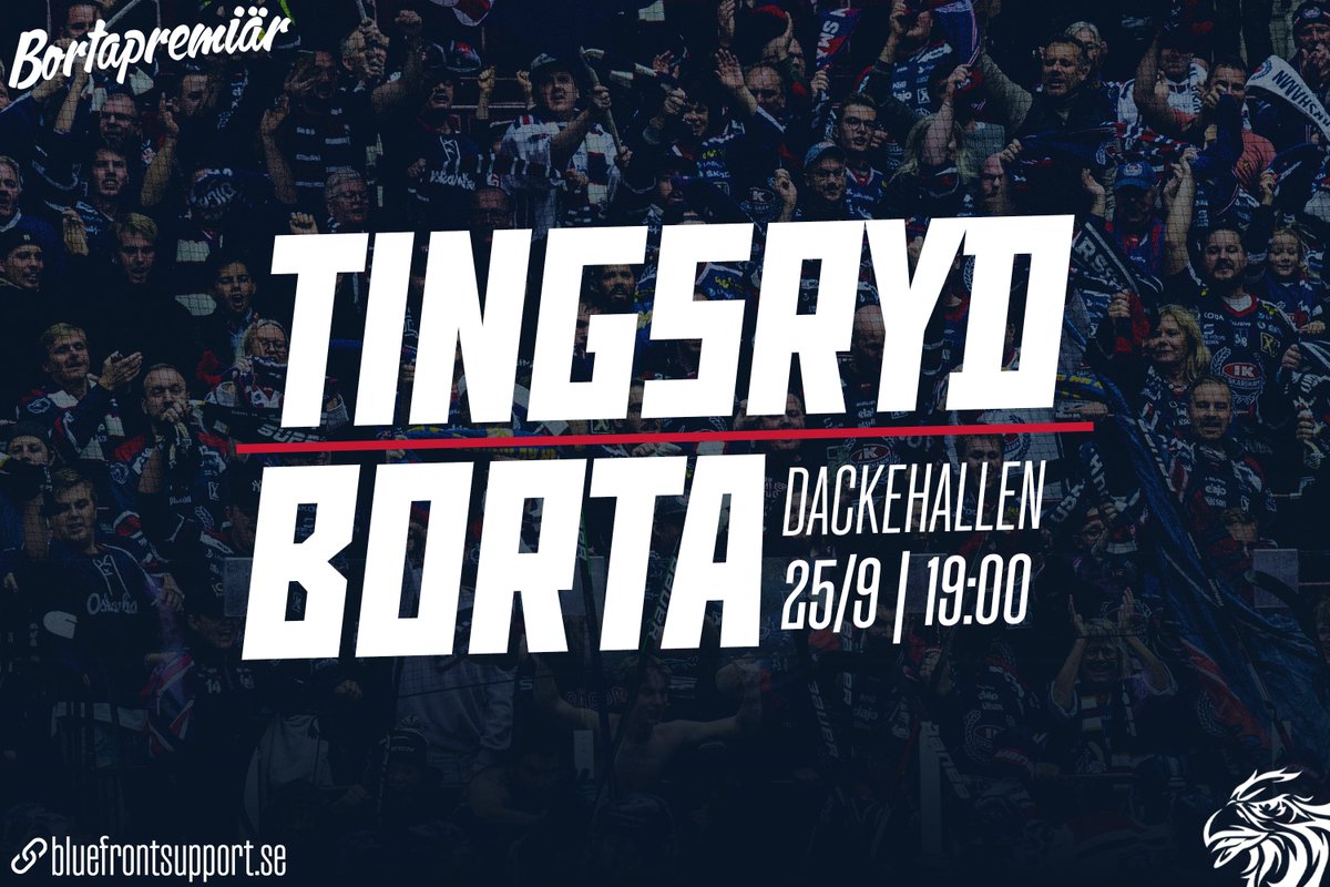 Anmälan till resan Bortapremiären Tingsryd är öppen för anmälan.
Läs mer och anmäl dig på bluefrontsupport.se