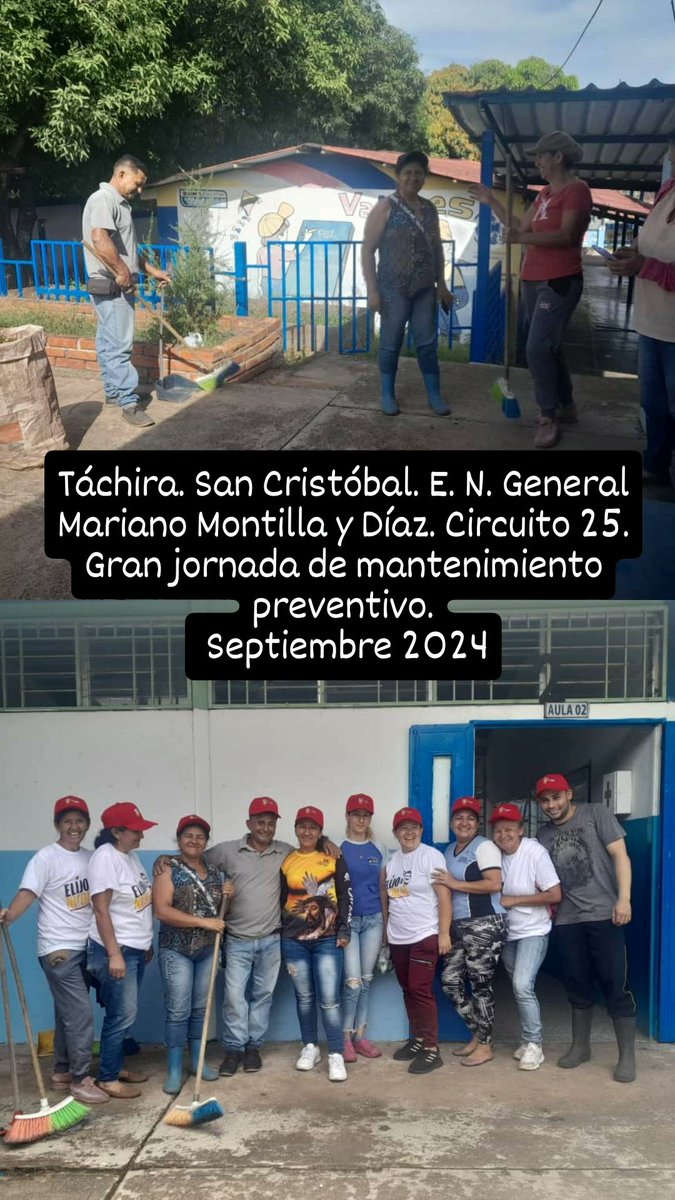 Inicio del plan de mantenimiento de planteles <a href="/HectoRodriguez/">Héctor Rodríguez C.</a> <a href="/Berzabethg1/">Berzabethgandicaoficial</a> <a href="/CDCETachira/">CDCE Táchira</a> @MPPEDUCACION <a href="/clifpsc/">CLIFPMV Municipio San Cristóbal</a> <a href="/crasancristobal/">crasancristobal</a> <a href="/Funda_cenamec1/">Fundación CENAMEC</a> <a href="/cenamec_centros/">Coordinación Nacional de los Centros</a> <a href="/cenamectachira1/">Crifpzetachira</a> <a href="/cen_araguaney/">araguaney</a> <a href="/Crazet2011/">Crazet2011</a> <a href="/DGSEMPPE/">DIRECCIÓN GENERAL DE SUPERVISIÓN MPPE</a> <a href="/DGRPA1/">@DGRPA1</a> <a href="/Mppe_Dgpp/">Dirección General PP</a> <a href="/FreddyBernal/">Freddy Bernal</a> <a href="/Danielcustodio3/">Daniel Custodio</a> <a href="/NicolasMaduro/">Nicolás Maduro</a>