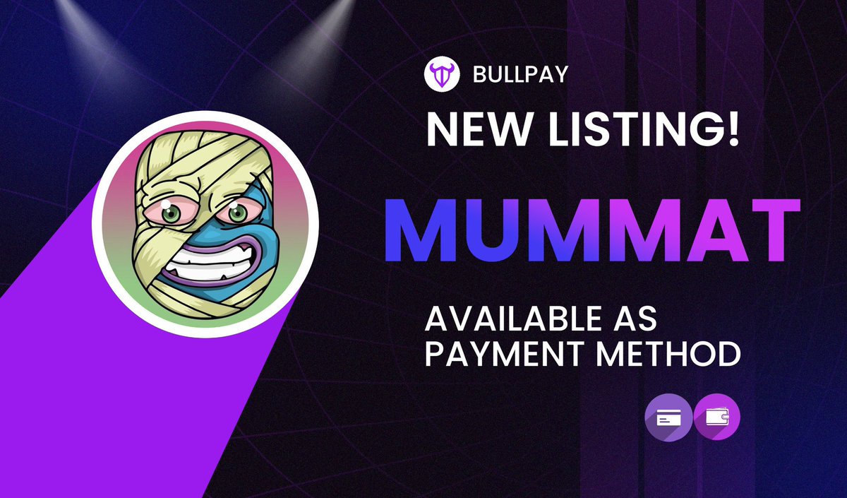 Bullpaydotfun's tweet image. 🚨 #BullPay New Listing Alert! 📈 
 
$MUMMAT is now listed as a payment method on BullPay.
 
Inspired by the legendary Matt Furie..

You can now use MUMMAT to pay for services, exclusive content, and digital products through BullPay. 
 
Congratulations to the team and community…