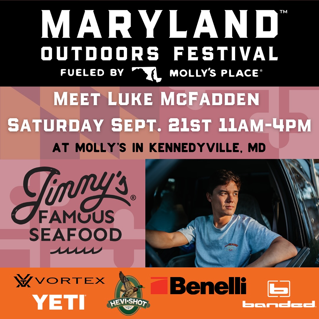 Meet Luke McFadden @lukemcfaddencrabber  and eat Jimmys Seafood &amp; Oyster Bar on Saturday 9/21 from 11am-4pm at the Maryland Outdoors Festival! Full festival schedule coming soon!