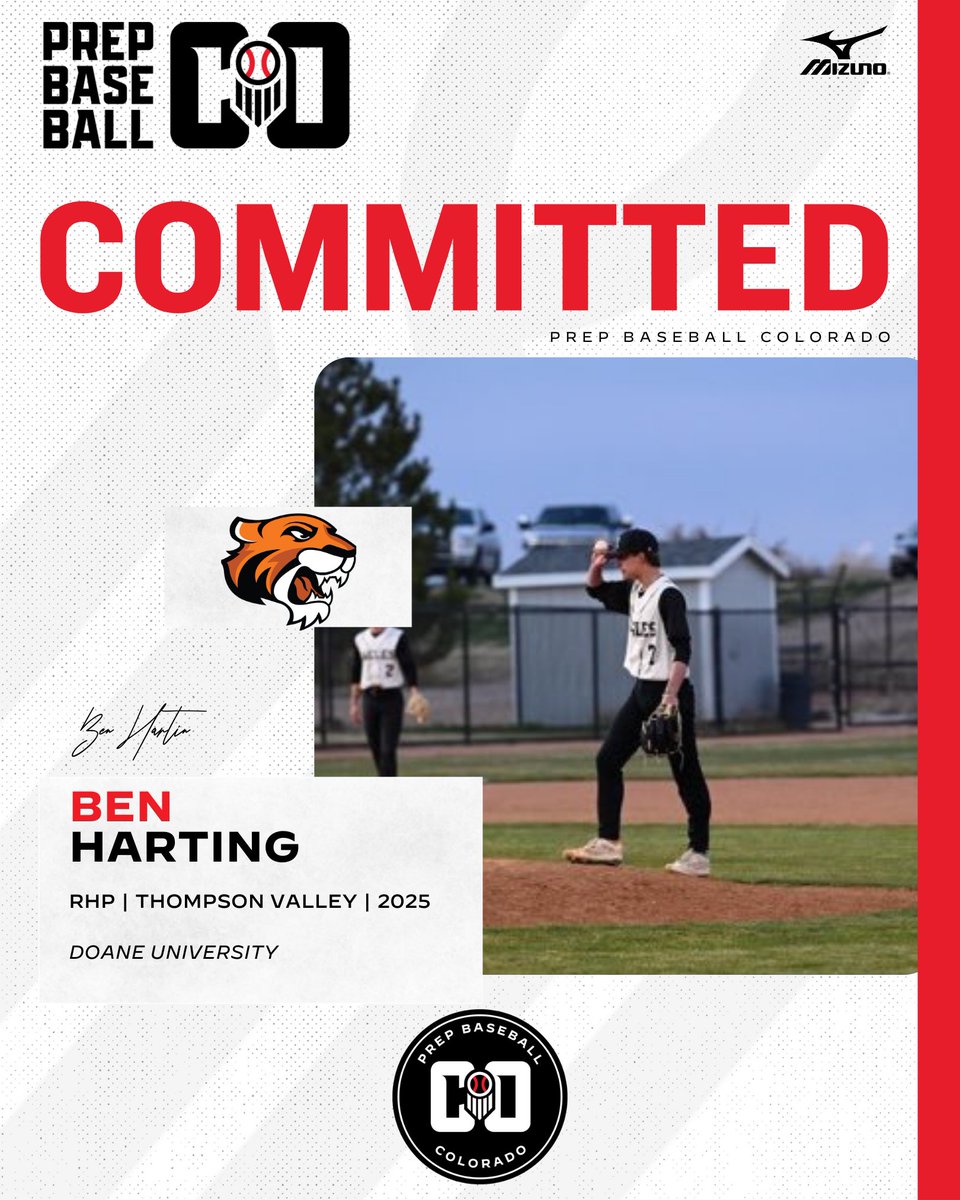 Prep Baseball Colorado (@prepbaseball_co) on Twitter photo 🚨𝐂𝐎𝐌𝐌𝐈𝐓𝐌𝐄𝐍𝐓 𝐀𝐋𝐄𝐑𝐓🚨
'25 RHP Ben Harting (Thompson Valley) has announced his commitment to Doane University.
<a href="/BenHarting4/">Ben Harting</a> | <a href="/slammersbasball/">Slammers Baseball CO</a> 🚨𝐂𝐎𝐌𝐌𝐈𝐓𝐌𝐄𝐍𝐓 𝐀𝐋𝐄𝐑𝐓🚨
'25 RHP Ben Harting (Thompson Valley) has announced his commitment to Doane University.
<a href="/BenHarting4/">Ben Harting</a> | <a href="/slammersbasball/">Slammers Baseball CO</a>