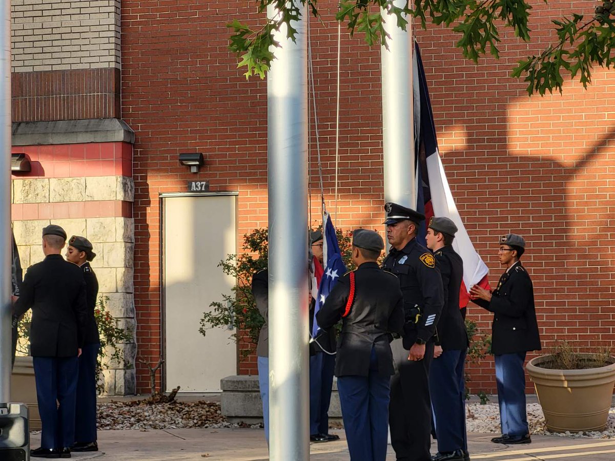 NEISD JROTC (@jrotcneisd) on Twitter photo Johnson HS JROTC commemorates Patriots day with a morning ceremony at the flag pole. A member of the SAPD served as a member of the honor guard in tribute to the first responders lost that day. <a href="/NEISD/">North East ISD</a> <a href="/NEISD_rudyj/">Rudy Jimenez</a> <a href="/johnson_jrotc/">CT Johnson JROTC</a> Johnson HS JROTC commemorates Patriots day with a morning ceremony at the flag pole. A member of the SAPD served as a member of the honor guard in tribute to the first responders lost that day. <a href="/NEISD/">North East ISD</a> <a href="/NEISD_rudyj/">Rudy Jimenez</a> <a href="/johnson_jrotc/">CT Johnson JROTC</a>