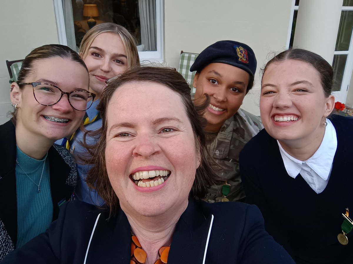 So proud of these cadets. Such diverse, interesting and wonderful young women! <a href="/GvHouseGuernsey/">Gov House Guernsey</a> <a href="/LCGSY/">The Ladies' College, Guernsey</a>
