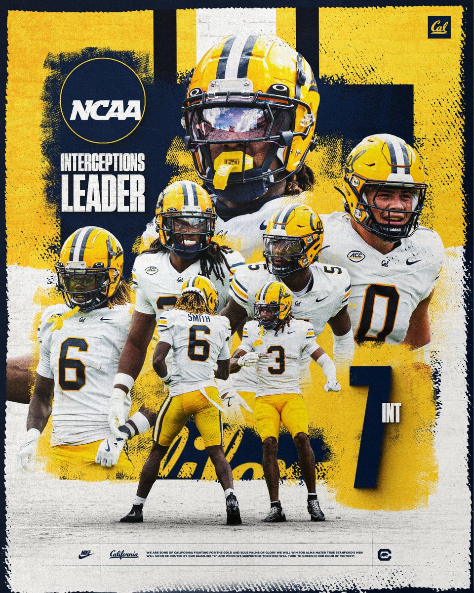 Ball hawks 🔥

Your Golden Bears lead the nation in interceptions👐

#GoBears | #ALLIN