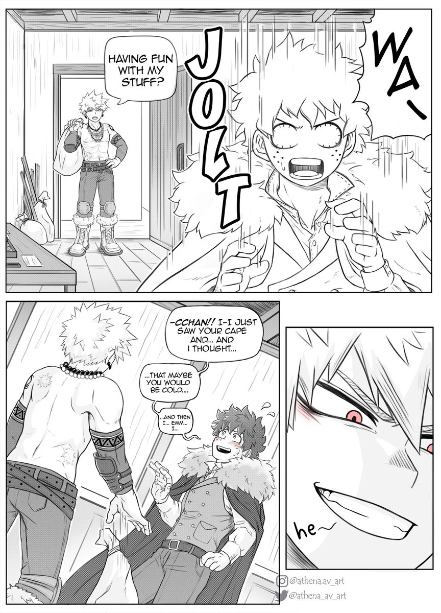 [2/2] 💥: Having fun Deku? 😏
🥦: WA-cchan!! 😳🫣 