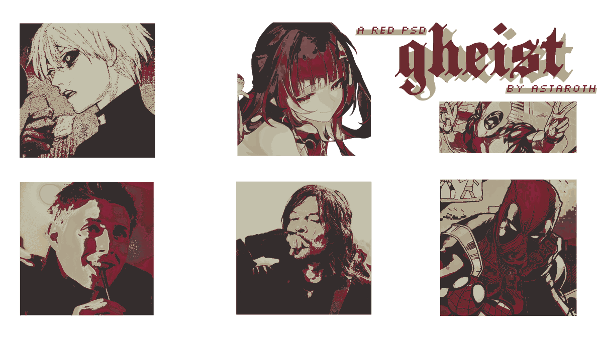 hellsasta's tweet photo. PSD 001. GHEIST: a red psd; poc friendly. credit is mandatory. available on ko-fi. https://t.co/Ugmsa8kM20