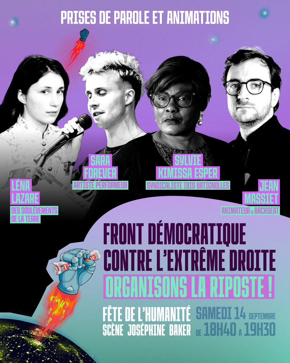EmilioMeslet's tweet photo. En juillet, la mobilisation a payé et offert un sursis au pays. Mais la menace de l'extrême droite n'a pas disparue

Au début de l'été, médias indépendants, syndicats et associations ont tenus deux rassemblements place de la République

On remet ça à la @FetedelHumanite samedi ⬇️ https://t.co/0CN55Bnklw