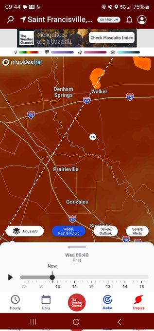 They really thought I was going down there after I told them these folks were gonna be closed. Hurricane