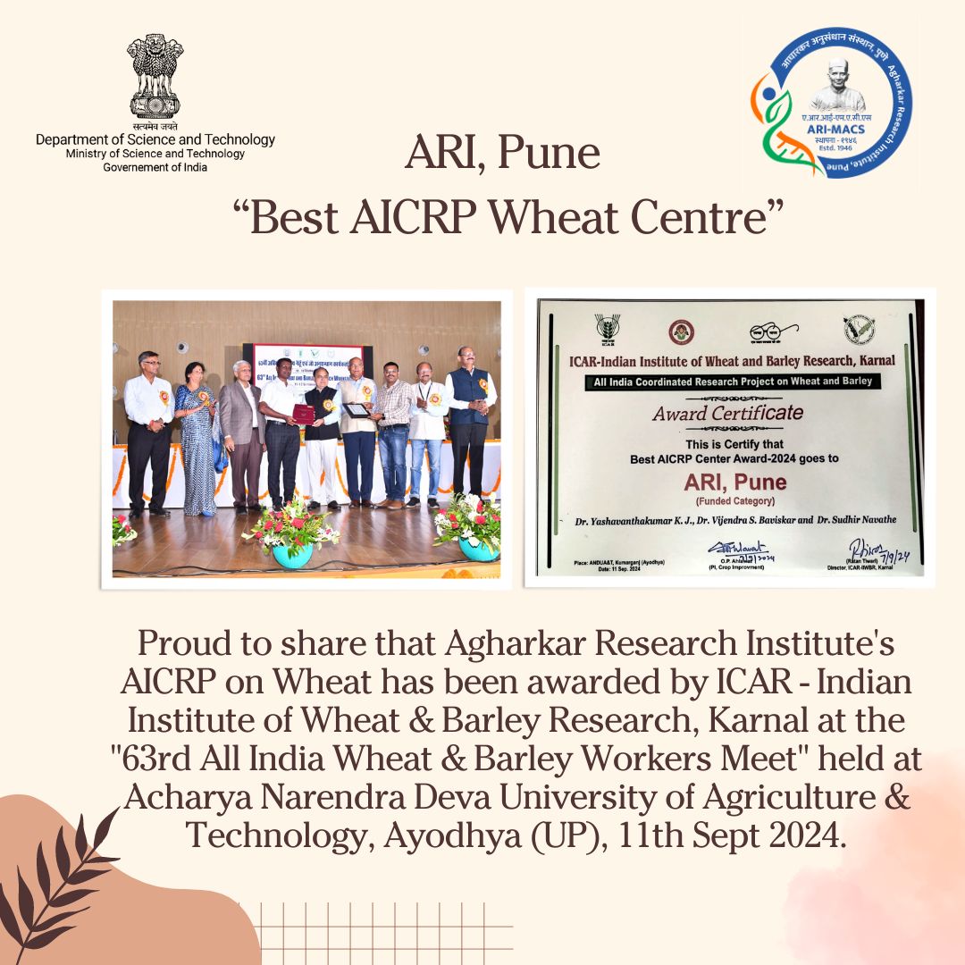 Agharkar Research Institute (@ari_pune) on Twitter photo 