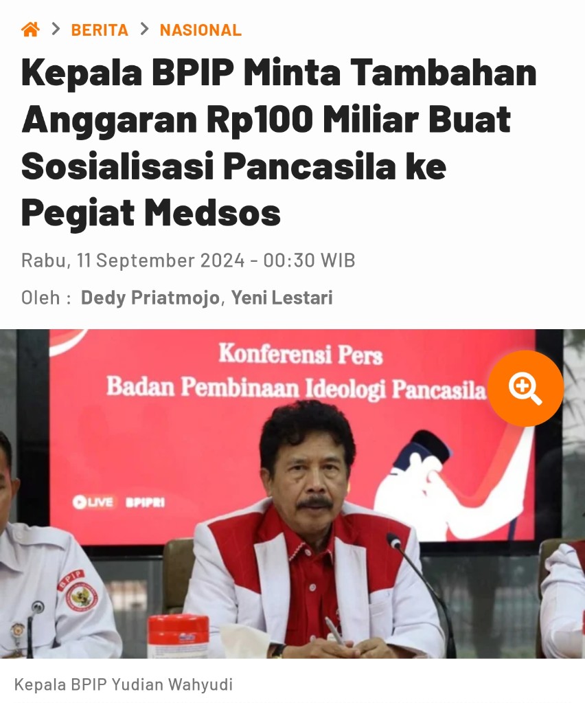 Yang penting Anggaran nambah, urusan hasil kerja belakangan