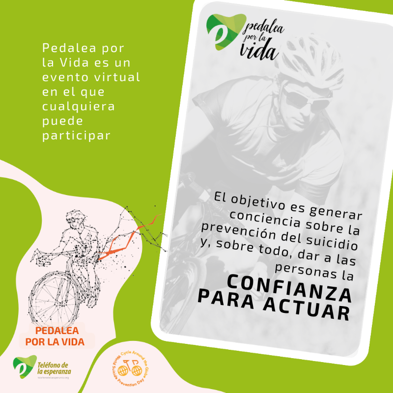 Tel_Esperanza's tweet photo. 🚴Del 10 de septiembre al 10 de Octubre, suma tus km en https://t.co/cYiVQ7GDl7 💪

Jefe de filas 2024 @LLEONSANCHEZ

#pedaleaporlavida 
#PrevenciónDelSuicidio
#cyclearoundtheglobe
#cycletheglobe